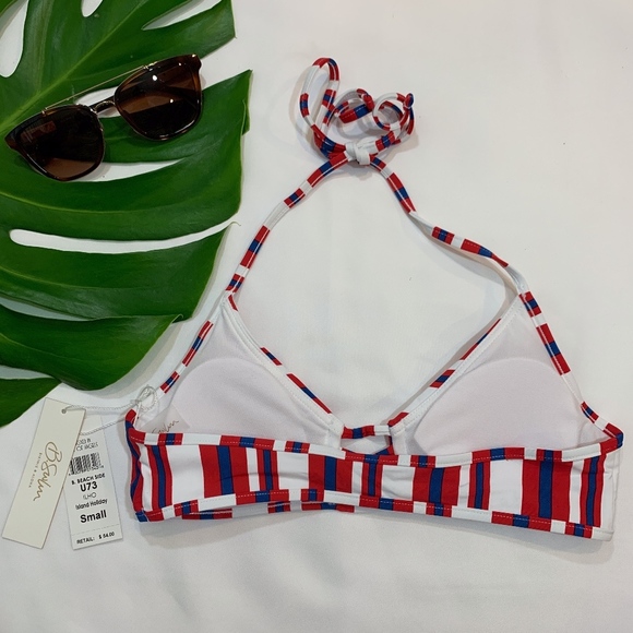 NWT $110 2PC B. Swim Halter Bikini Top +Full Bottom XS‎ Small Medium Large D-Cup - Picture 4 of 8